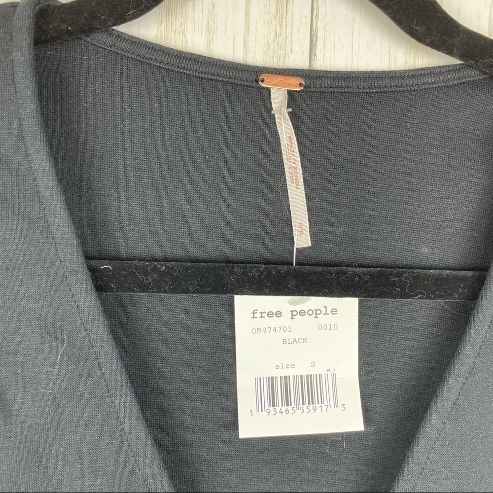Free People Merav Tank NWT black hoop tank - Picture 8 of 11